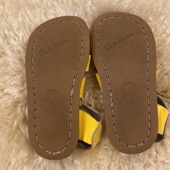 Salt Water Sandals Shiny Yellow - Picture 2 of 2